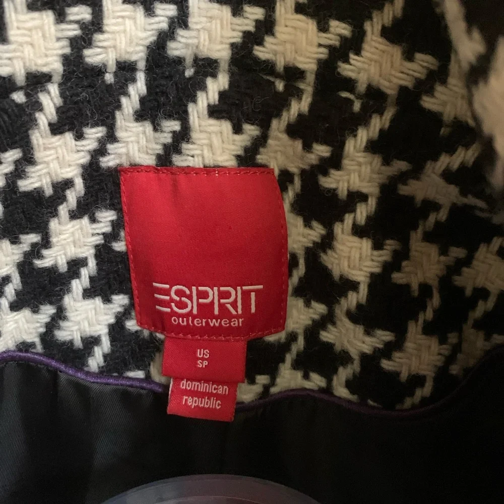 ESPRIT Double Breasted Houndstooth Peacoat - Picture 8 of 12